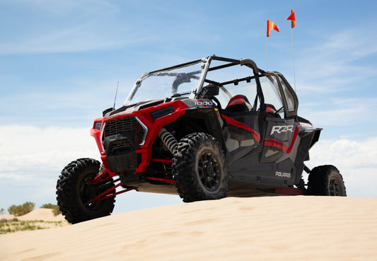 Polaris RZR 1000 XP4 interior with 4 adult seats